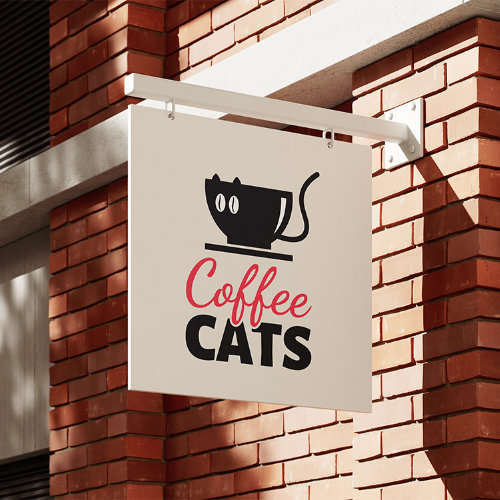 Coffee Cats Sign